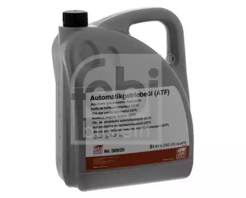 OLEJ ATF 5L VAG G 055 005 / WSS-M2C938-A / JAGUAR FLUID 8432 / BMW ATF 2 / ATF M-1375.4 / MERCON SP / ŻÓŁTY / FEBI Febi-Bilstein 38935