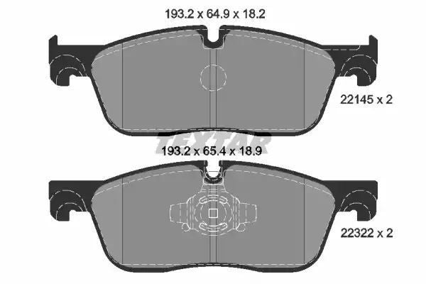 KLOCKI HAM. JAGUAR P. XE/XF 2,0-3,0 15- Textar 2214501