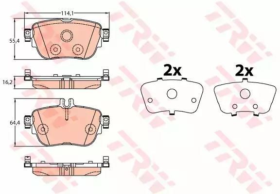 KLOCKI HAM. DB T. W213/S213/C238/A238 2,0 16- TRW GDB2155