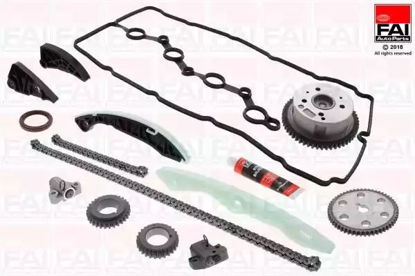 ZESTAW ŁAŃCUCHA ROZRZĄDU HYUNDAI 2,0/2,4 IX35/SANTA FE/KIA (Z KOŁEM ZMIENNYCH FAZ) FAI Auto Parts TCK254VVT