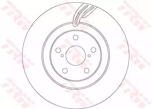 TARCZA HAM. LEXUS P. GS/RC 300-450H 12- PR  TRW DF6792S