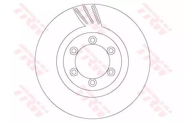 TARCZA HAM. SSANGYONG P. REXTON 2,9TD/3,2 4X4 04- TRW DF6881