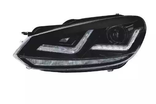 ZESTAW REFLEKTORÓW GŁÓWNYCH VW GOLF VI (BLACK) KPL. PR/LE Osram LEDHL102BK