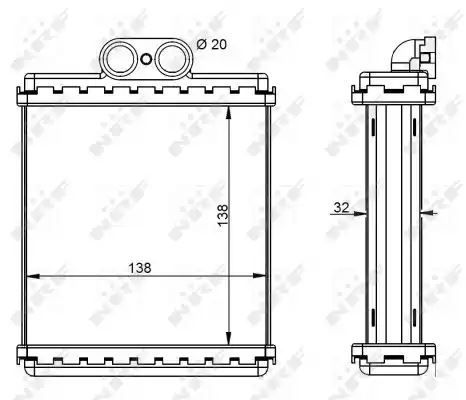 NAGRZEWNICA SUZUKI VITARA 199007-200012 NRF 54345