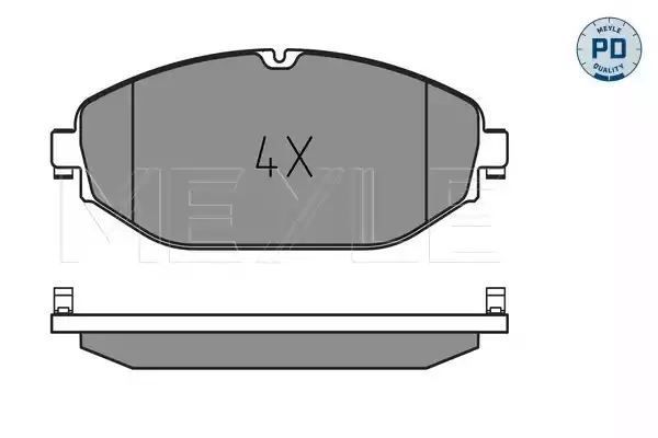 KLOCKI HAMULCOWE PRZÓD MERCEDES W205 2,2 BLUETEC 14- MEYLE 0252207619/PD