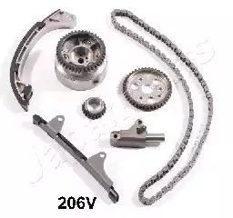 ZESTAW ŁAŃCUCHA ROZRZĄDU TOYOTA YARIS 1,0 16V (Z KOŁEM FAZ) Japan Parts KDK206V