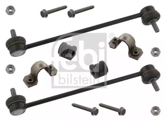 ZESTAW ŁĄCZNIKÓW STAB. VW P. POLO 03- SKODA FABIA 99- (ŁĄCZNIKI, GUMY 18MM, OBEJMY) Febi-Bilstein 37089