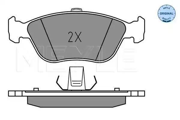 KLOCKI HAMULCOWE PRZÓD VOLVO C70 S70 V70 2,0-2,4 95-05 MEYLE 252149219