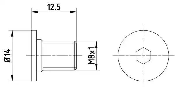 KPL=2SZT!!!! ŚRUBA TARCZY HAM. VW P./T. CRAFTER 06-16 Textar TPM0002