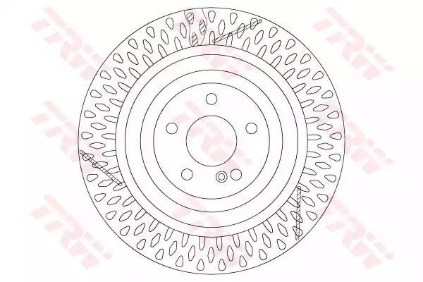 TARCZA HAM. DB T. W205/W222 4,0-6,0 AMG 13- TRW DF6822S