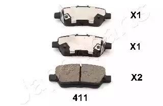 KLOCKI HAM. HONDA T. ODYSSEY 2,4-3,5 02- Japan Parts PP411AF