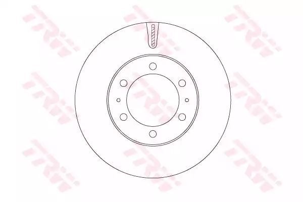 TARCZA HAM. TOYOTA P. HILUX 2,5-3,0 D-4D 4WD 08- TRW DF7827S