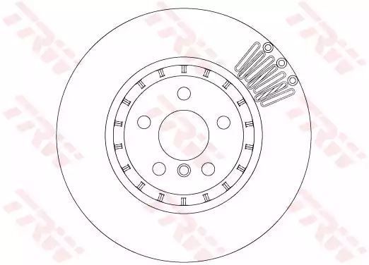 TARCZA HAM. BMW T. 5/6/7/X3 16- TRW DF6892S