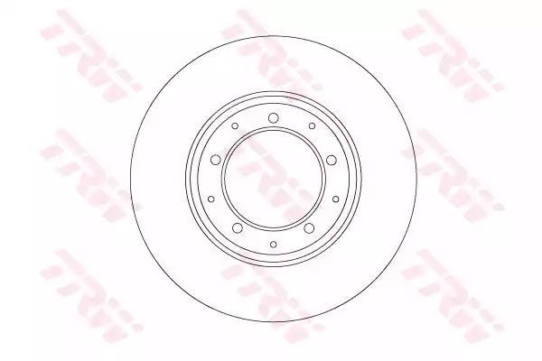 TARCZA HAM. LAND ROVER T. DEFENDER 2,2-2,5TD/3,5-3,9 4X4 90-16 TRW DF6905