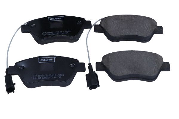 KLOCKI HAMULCOWE PRZÓD FIAT FIORINO GRANDE PUNTO EVO 500 0,9-1,4 07- MaXgear 19-3661