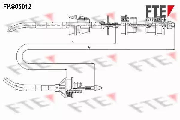 LINKA SPRZĘGŁA CITROEN XANTIA 96- FTE FKS05012