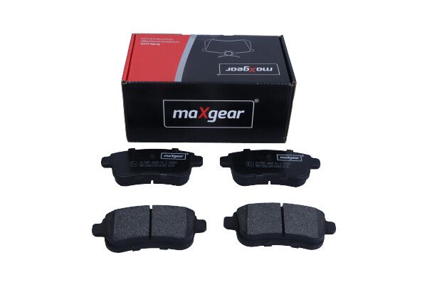 KLOCKI HAMULCOWE TYŁ RENAULT GRAND SCENIC 09- 2,0DCI/FLUENCE 10- 1,5DCI-2,0B 2,0DCI HAM. ELEK. MaXgear 19-3365