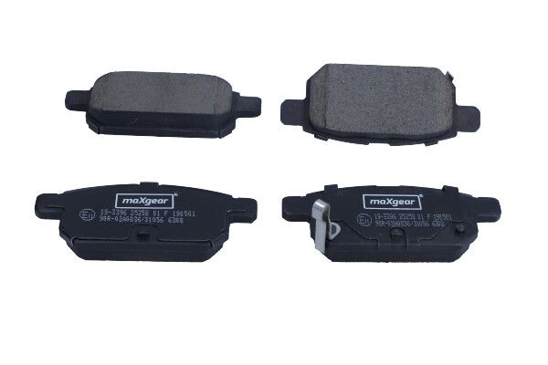 KLOCKI HAMULCOWE TYŁ SUZUKI SWIFT 10- Z CZUJNIKIEM MaXgear 19-3396