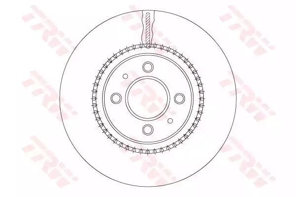 TARCZA HAM. KIA P. RIO 1,2-1,25 11- TRW DF6904