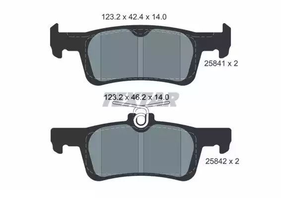 KLOCKI HAM. FORD T. FIESTA 1,0-1,1/1,5 TDCI 17- Textar 2584104