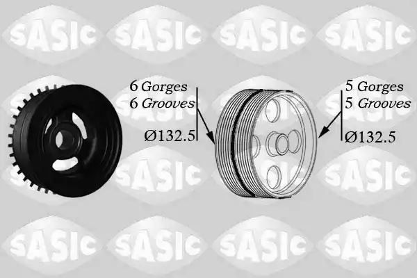 KOŁO PASOWE WAŁU KORBOWEGO FORD FOCUS II 1,8-2,0 SASIC 2156068