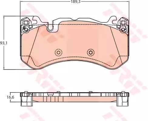 KLOCKI HAM. DB P. W213/X253 AMG 4MATIC 17- TRW GDB2220