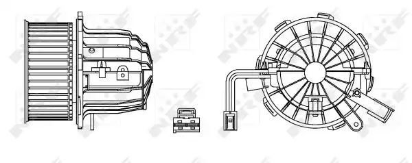 SILNIK DMUCHAWY AUDI A4/A5/Q5 09- NRF 34163