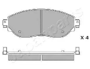 KLOCKI HAM. OPEL P. VIVARO 1,6 CDTI 14- Japan Parts PA1004AF