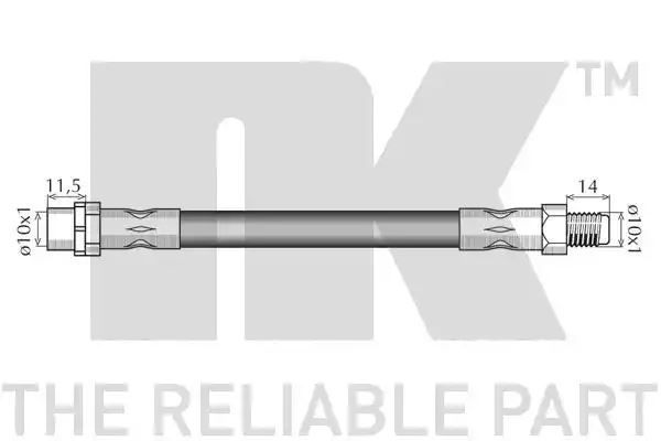 PRZEWÓD HAM. ELAST. BMW T. X5/X6 06- LE/PR NK Autoparts 851535
