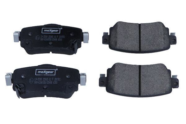 KLOCKI HAMULCOWE TYŁ NISSAN QASHQAI X-TRAIL 1,5-1,6DCI 13- MaXgear 19-3599