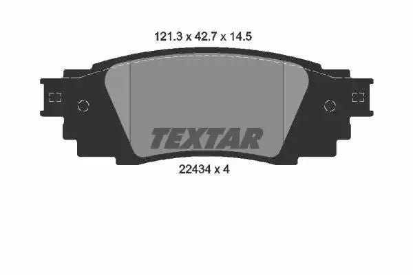 KLOCKI HAM. TOYOTA T. C-HR 1,2/1,8 16-18 Textar 2243401