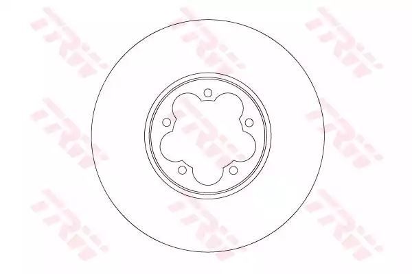 TARCZA HAM. FORD P. TRANSIT 2,0-2,2 TDCI 13- TRW DF6921S