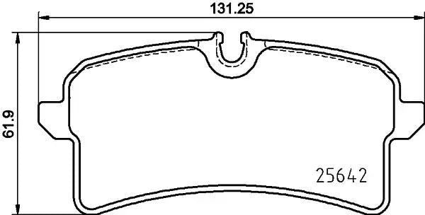 KLOCKI HAM. PORSCHE T. MACAN 3,0-3,6 14- Textar 2564203