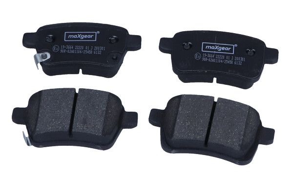 KLOCKI HAMULCOWE TYŁ OPEL ADAM 14- CORSA E 14- MaXgear 19-3664