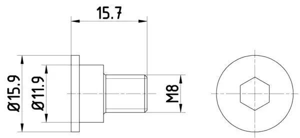 KPL=2SZT!!!! ŚRUBA TARCZY HAM. BMW P./T. 1/2/3/4/5/6/7/8/X1/X2/X3/X4/X5/X6 87- Textar TPM0003