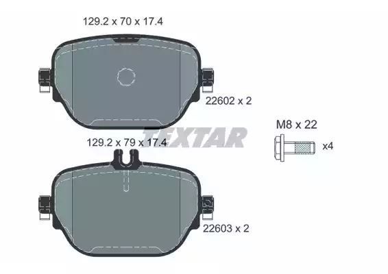 KLOCKI HAM. DB T. W213/X253 3,0-4,0 16- Textar 2260201