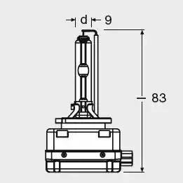 ŻARÓWKA XENONOWA D3S 42V/35W PK32D-5 XENARC COOL BLUE 6000K Osram 66340CBI