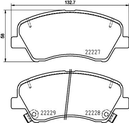 KLOCKI HAM. KIA P. RIO/STONIC 1,0-1,6 17- Textar 2222701