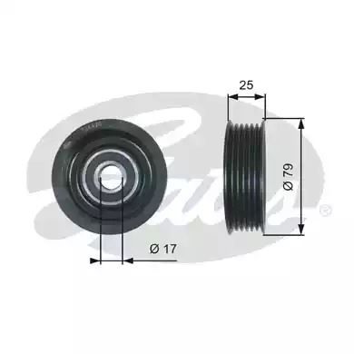 ROLKA PASKA WIELOROWK. MAZDA 2/3 Gates T36420