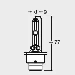 ŻARÓWKA XENONOWA D4S 42V/35W P32D-5 XENARC ORIGINAL 4300K Osram 66440