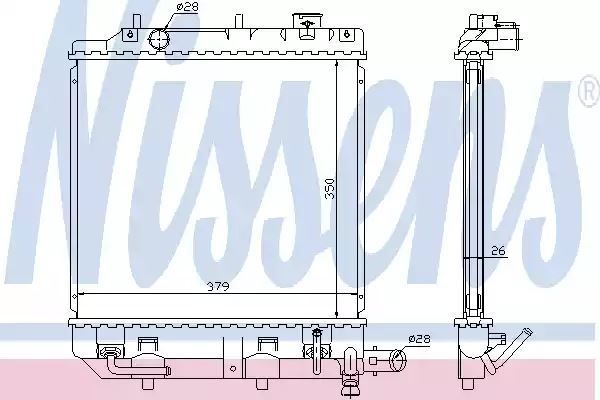 CHŁODNICA MAZDA DEMIO (DW) (98-) Nissens 62459