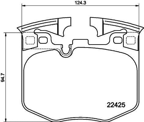 KLOCKI HAM. BMW P. 3/5/6/7/8/X3/X4/X5/X6/X7/Z4 2,0-3,0 15- Textar 2242501