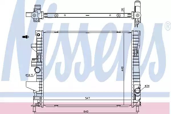 CHŁODNICA FORD FOCUS III (11-) Nissens 606446