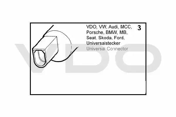 POMPKA SPRYSKIWACZA AUDI, BMW, DB, SEAT, SKODA, SMART, VW 02.98-> VDO 246083002022Z
