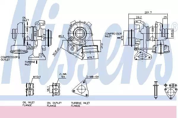 TURBO DB 2,0CDI W169/W245 Nissens 93081