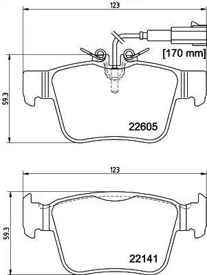 KLOCKI HAM. ALFA T. GIULIA/STELVIO 2,0/2,2 D 16- Textar 2260501