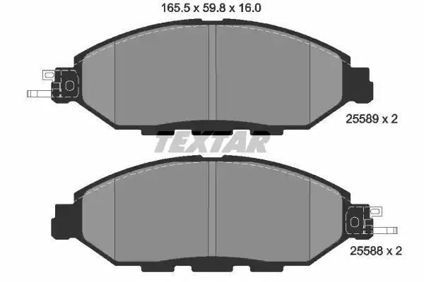 KLOCKI HAM. NISSAN P. MURANO 14- Textar 2558903