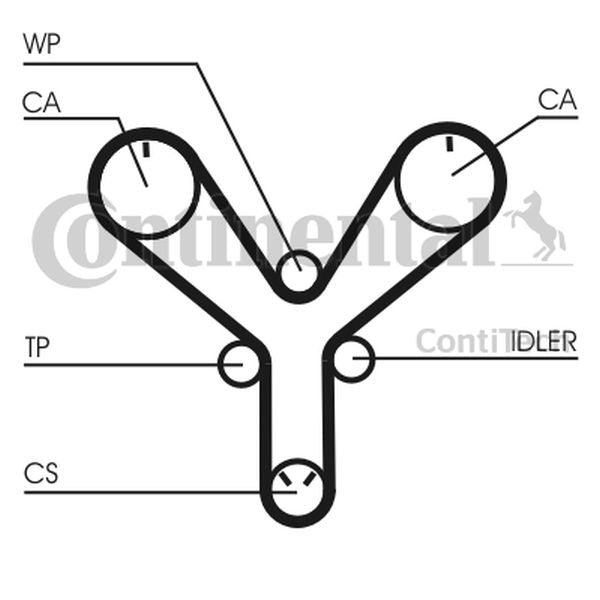 Pasek rozrządu Toyota LAND CRUISER 4,7 Lexus 211Z  ContiTech CT1147