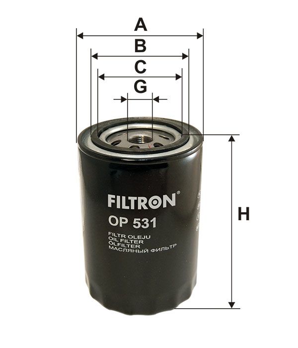 FILTR OLEJU Filtron OP531