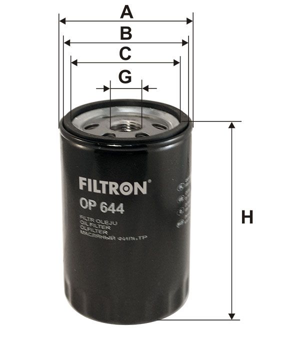 FILTR OLEJU Filtron OP644